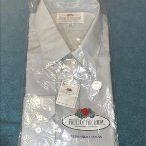 Fruit of the Loom Light Gray Dress Shirt